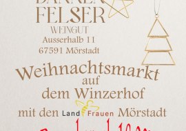 Plakat zum Weihnachtsmarkt