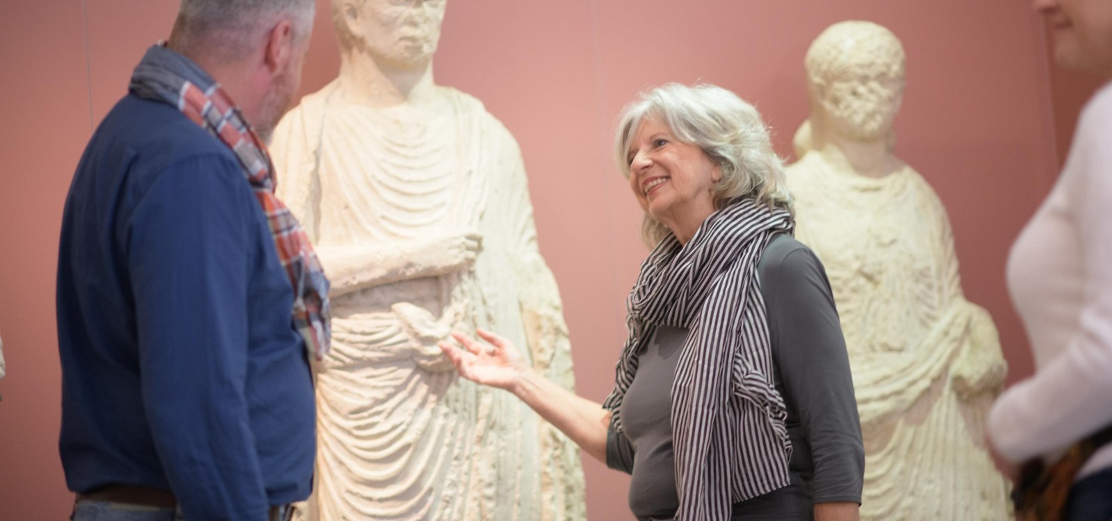 Rondleiding door het museum - Drie Romeinse beelden