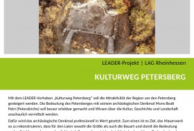 LEADER-Projekt Plakat: Kulturweg Petersberg