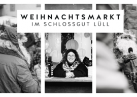 Flyer Weihnachstmarkt im Schlossgut Lüll