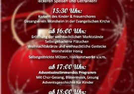 Flyer Weihnachtsmarkt