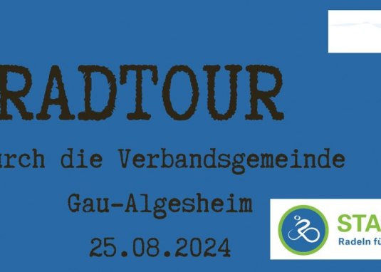 Radtour Banner © Verbandsgemeinde Gau-Algesheim