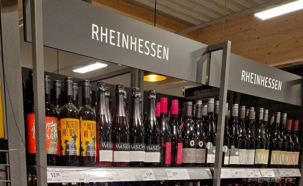 Rheinhessenwein im Supermarkt