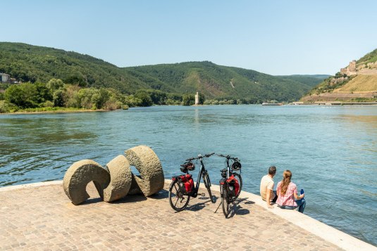 Radfahrer am Nahe Eck in Bingen, © © Dominik Ketz