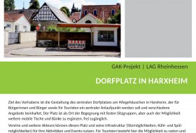 GAK-Projekt Plakat:Dorfplatz Harxheim