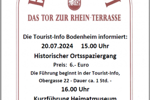 Historischer Ortsspaziergang, © Tourist-Information Bodenheim