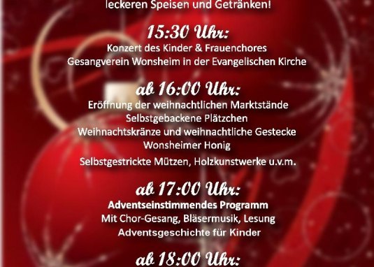 Flyer Weihnachtsmarkt