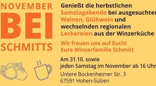 Flyer November Weinbau Schmitt