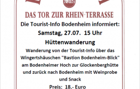 Hüttenwanderung © Tourist-Information Bodenheim