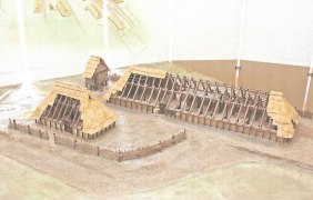 Rekonstruktion eines altsächsischen Gehöftes