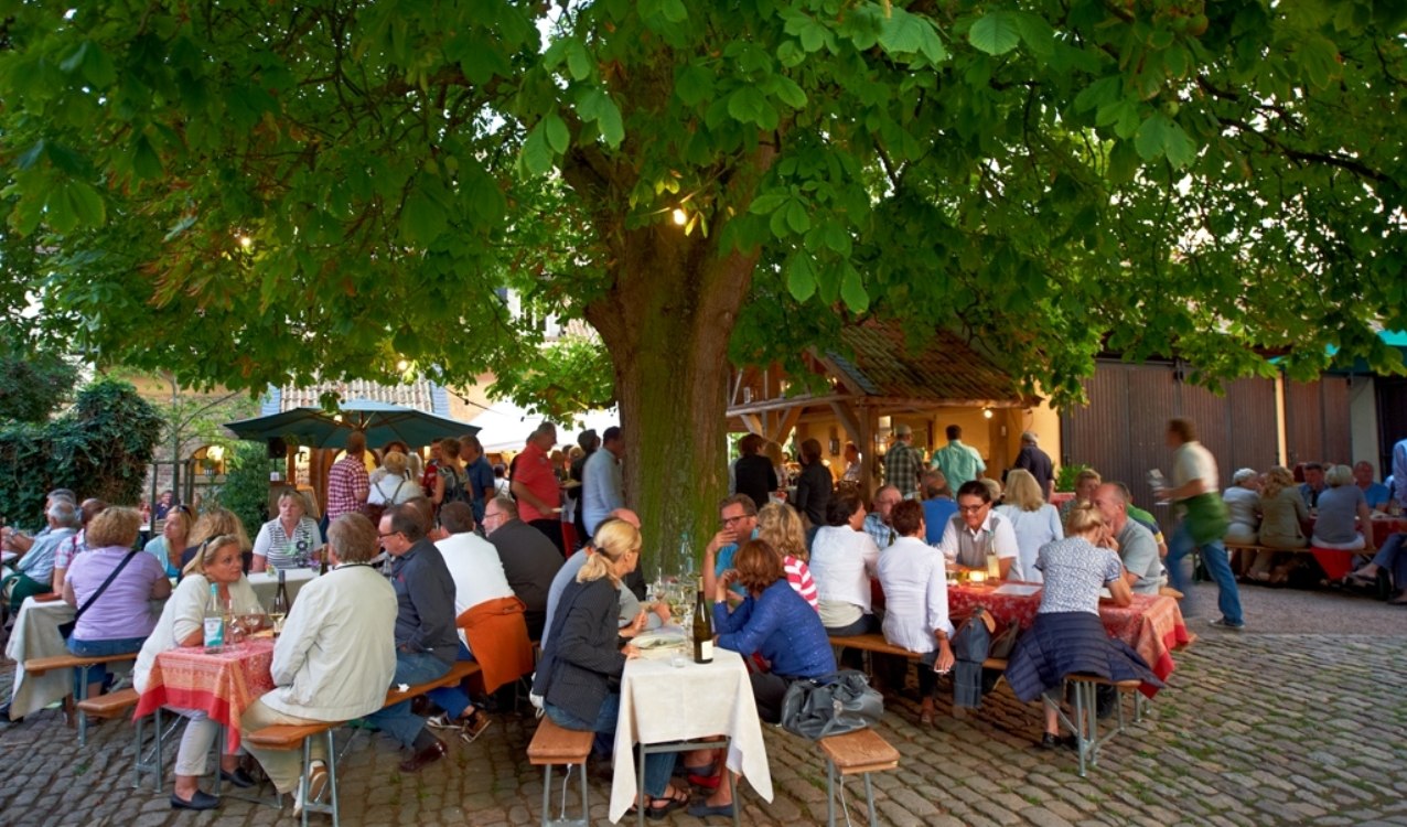 Summer flair in the Weingutshof