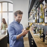 Wine shopping in the wine shop